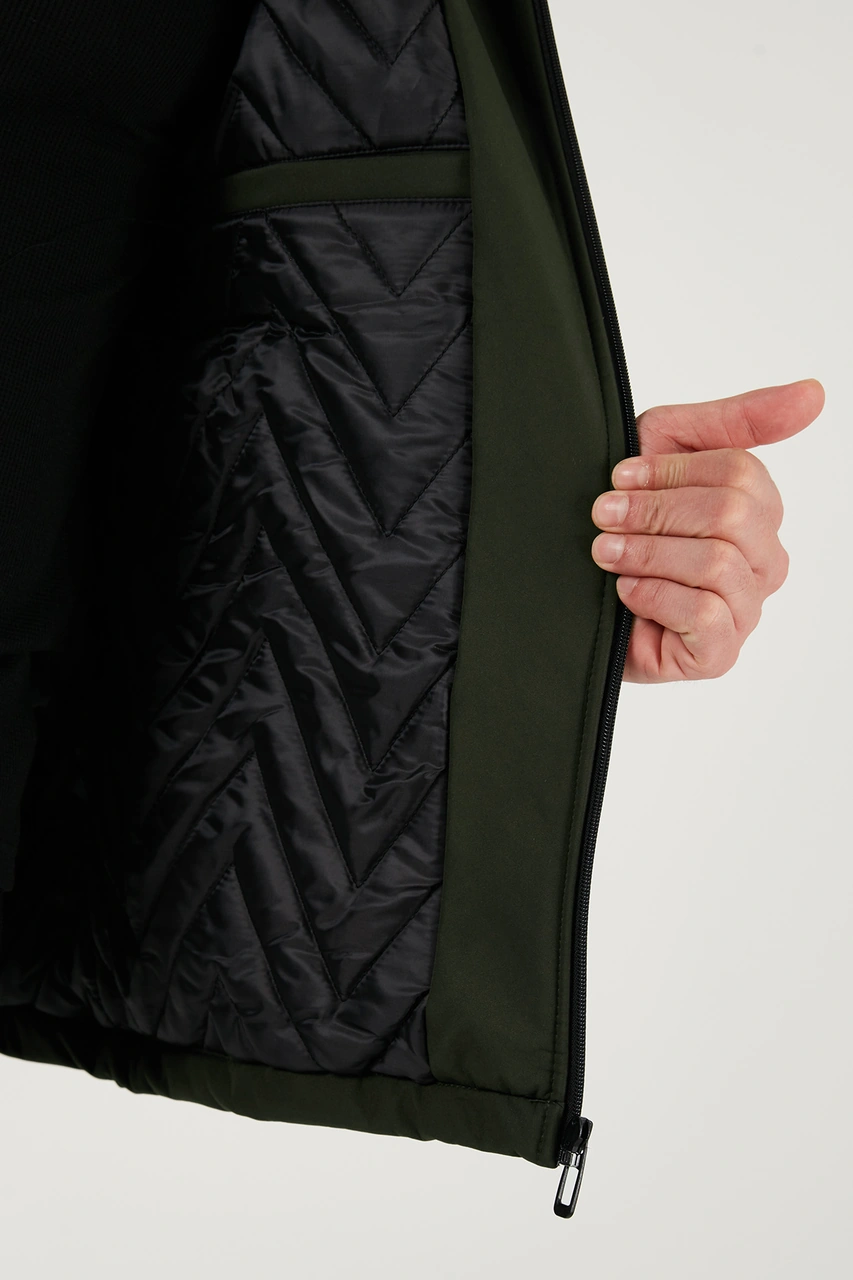 Buratti Regular Fit Çıkarılabilir Kapüşonlu Cepli Erkek Mont 497Albert Haki