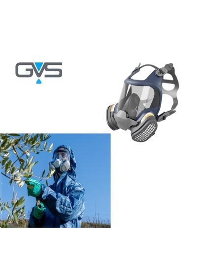 Gvs Ffm221j.eu-ac-ua Elips Rd Tarım İlaçlama Tam Yüz Gaz Maskesi Filtreli