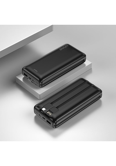 Shaza 20.000 Mah 4in1 Smart Chip Powerbank Siyah