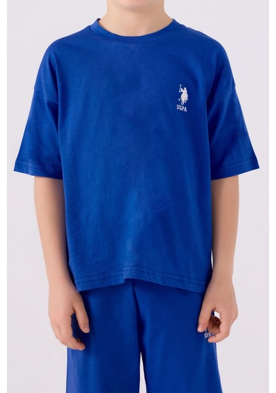 U.S. Polo Assn. Erkek Çocuk Gece Mavisi Bermuda Takımı 5274-43676 Mavi