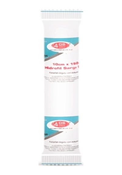 DS Damla Sağlık Hidrofil Sargı Bezi 10 CM x 1.5 M