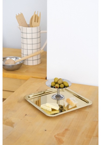 Kare Gold Servis/sunum Tepsi Altın - 700944044 Altın