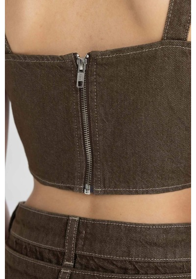 Defacto Korse Jean Bluz C5695AX24SPKH366 Haki