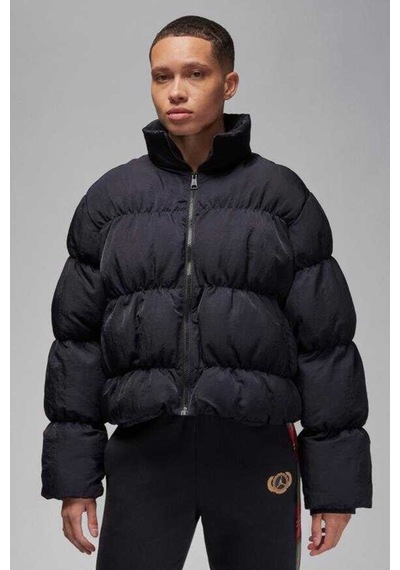 Nike Jordan Puffer Oversize Synthetic Fill Jacket Sentetik Dolgulu Bol Kesim Kadın Mont Siyah Siyah