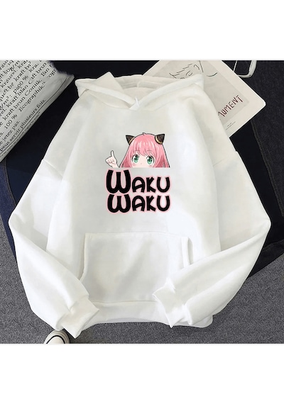 Anya Waku Waku Kapşonlu Sweatshirt 001