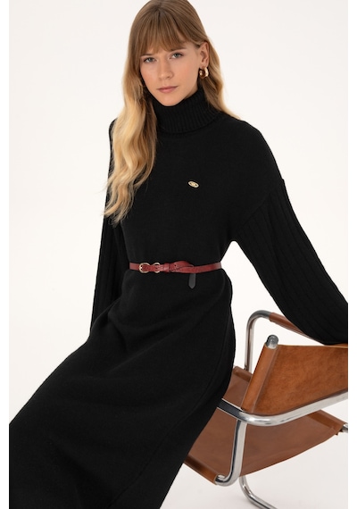 U.s. Polo Assn. Kadın Siyah Elbise Triko 50314645-vr046 Sıyah