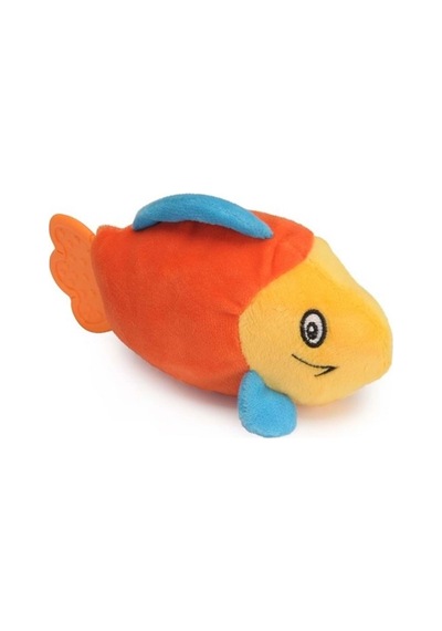 Camon Gıcırtılı Sesli Balık Şeklinde Eğlenceli Polyester Köpek Oyuncağı 18 Cm
