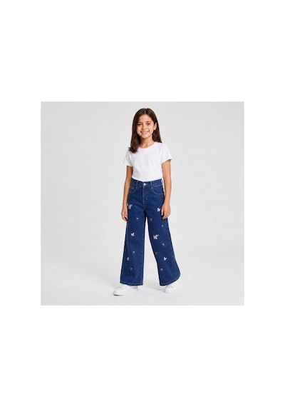 Rony Pony Kids Kız Çocuk Fiyonk Nakışlı Palazzo Kot Pantolon Yüksek Bel Geniş Paça Jean Lacivert Rony Pony Kids Kız Çocuk Fiyonk Nakışlı Palazzo Kot Pantolon Yüksek Bel Geniş Paça Jean Lacivert