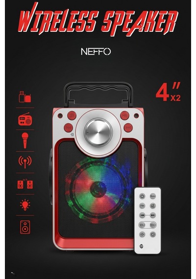 Kts 822s Taşınabilir Kablosuz Büyük Boy Bluetooth Hoparlör