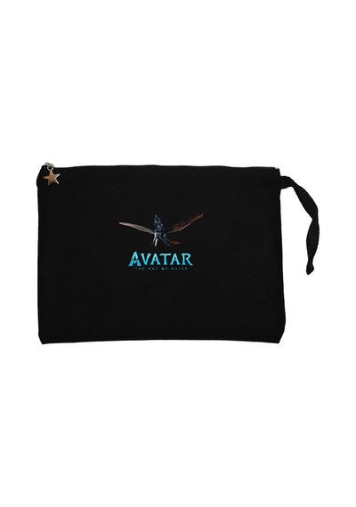Avatar The Way Of Water Warrios Siyah Clutch Cüzdan / El Çantası Siyah