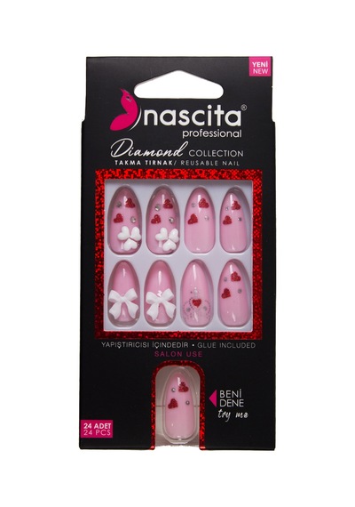 Nascita Diamond Taşlı Takma Tırnak 24'lü Set Nasnaıl00262