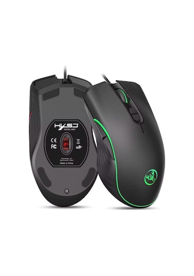A867 Rgb Işıklı Kablolu Makrolu Oyuncu Mouse - 8000 Dpı 7 Tuşlu Sunplus Çipli Gaming Fare