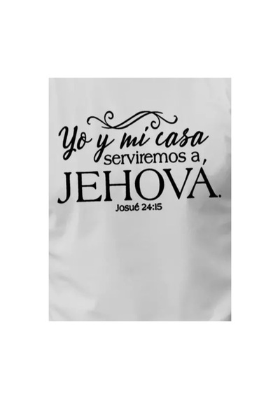 Butik İstanbul Erkek Jehova Baskılı Süprem T-shirt Beyaz
