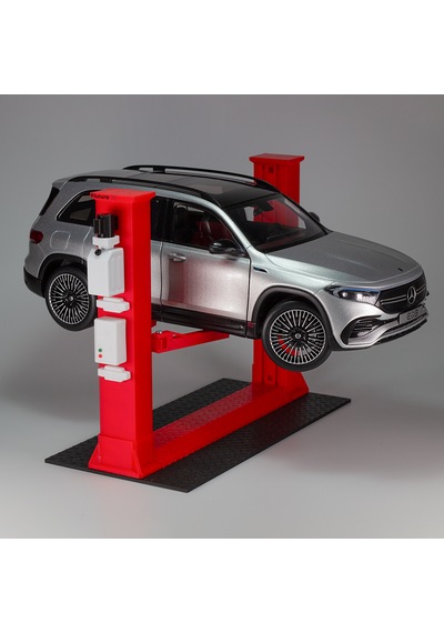 1/18 Ölçek V Hareketli Diorama Lifti, Diorama Aksesuarı, Garaj Dioraması, Kırmızı