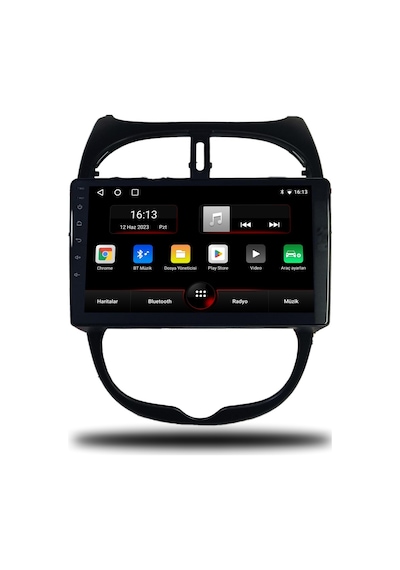 Avaydel Peugeot 206 Android Carplay Multimedya 1999-2011 8GB RAM + 128GB Hafıza + 4 Çekirdek