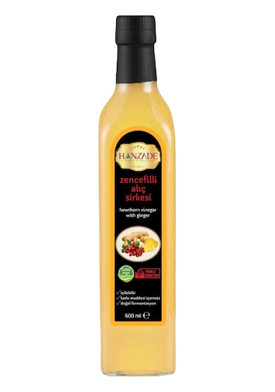 Hanzade Bitkisel Zencefilli Alıç Sirkesi 500 ML