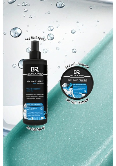 Saç Deniz Tuzu Spreyi - Sea Salt Spray & Sea Salt Pomade Wax Saç - 2'li Set Saçbakım