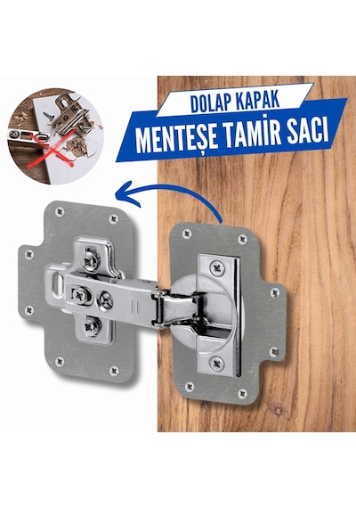 Pratik Paslanmaz Dolap Kapak Menteşe Tamir Sacı , Onarım Kiti