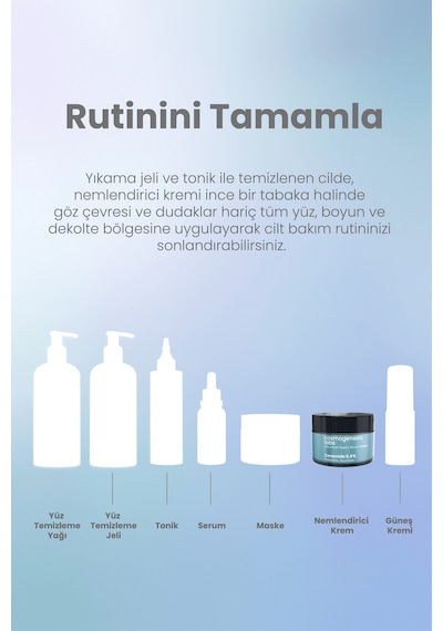Cosmogenesis Labs Bariyer Güçlendirici Yüz Kremi 50ml - Su Bazlı Nemlendirici Yatıştırıcı Vegan (Prebiyotik - Skualen)