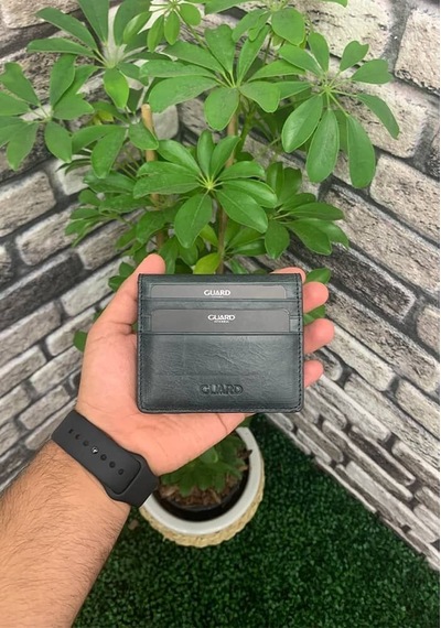 Guard Antik Siyah Patlı Tasarım Deri Kartlık - 173gua2307t1439 Çok Renkli