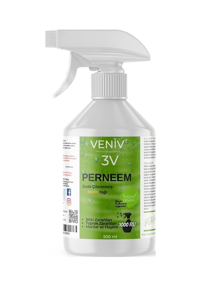 3v Perneem %100 Organik Böcek Kovucu Beyaz Sinek, Trips, Unlu & Yeşil Bit Neem Yağı Tüm Haşereler 1