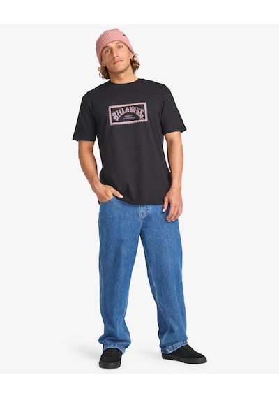 Quiksilver Billabong Yazı Baskılı Erkek Tişört Ebyzt00341 Siyah
