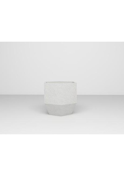 Nuano Consept Lotus Serisi Köşeli Saksı Beyaz 30x60