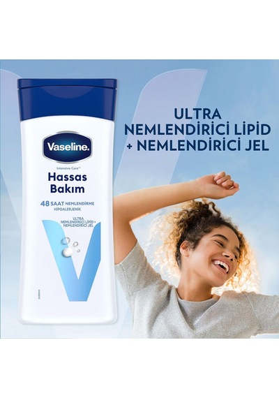 Vaseline Vücut Losyonu Hassas Bakım Kuru Çok Kuru Ve Hassas Ciltler İçin 200 Ml