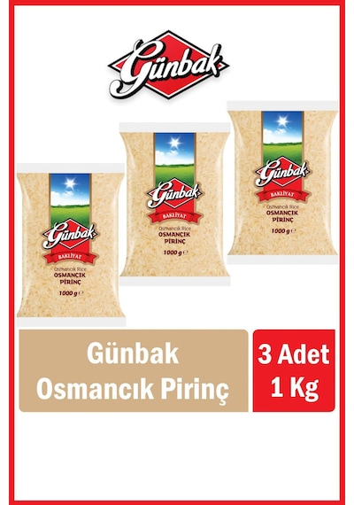 Osmancık Pirinç 1 Kg X 3 Adet