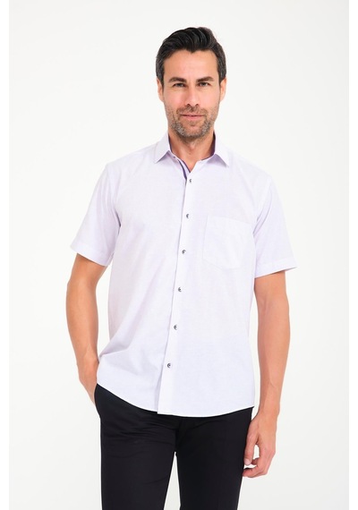 Klasik Kısa Kol Keten Cotton Garneli Hediye Kutulu Erkek Gömlek Fs-000748 - Açık Lila-1678 Klasik Kısa Kol Keten Cotton Garneli Hediye Kutulu Erkek Gömlek Fs-000748 - Açık Lila-1678