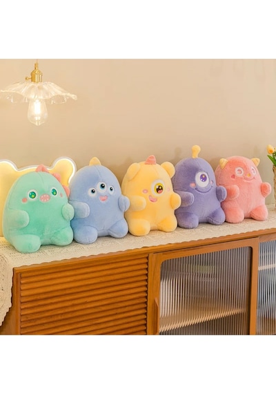 Küçük Canavarlar 20cm Peluş Oyuncak 1 Adet - Sevimli Uzaylılar Tüylü