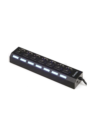 Dark Connect Master Usb272 7 Port On/Off Düğmeli Usb Çoklayıcı