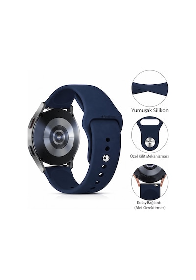 Samsung Galaxy Watch 7 6 5 4 Fe 40 44 Mm Classic 42 43 46 47 Mm Uyumlu Yumuşak Soft Yüksek Kalite Spor Kordon
