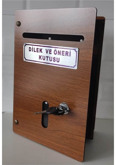 Küçük Boy Ahşap Dilek Ve Öneri Kutusu