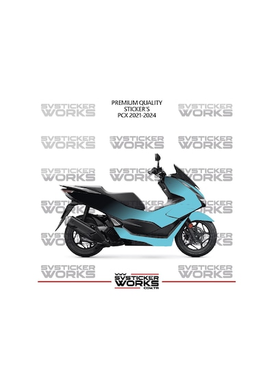 Honda Pcx 2025 Kaplama Sticker Çift Renk Motor Kaplama Modeli Hazır Kit Yüksek Kalite 84542606