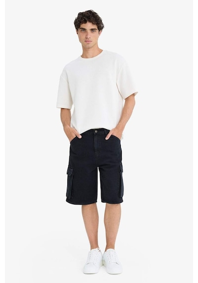 Defacto %100 Pamuk Kargo Fit Jean Bermuda Şort E1380ax25smnm40 Siyah Defacto %100 Pamuk Kargo Fit Jean Bermuda Şort E1380ax25smnm40 Siyah