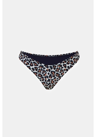 Amarelle Capetown Leopar Desenli Ortal Belli Bikini Alt Leopar