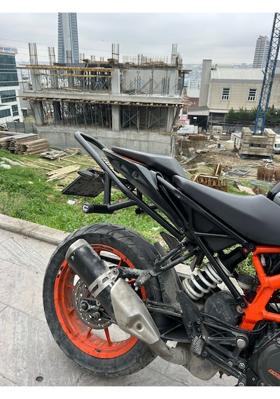 Ktm Duke 250 / 390 Uyumlu Arka Koruma Demiri Siyah Renk
