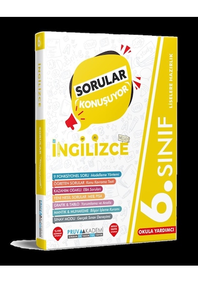 6. Sınıf İngilizce Sorular Konuşuyor -  Pruva Akademi