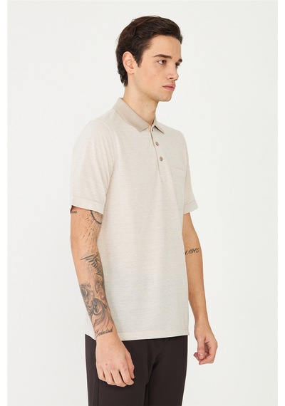Taş Polo Yaka T-shirt Taş