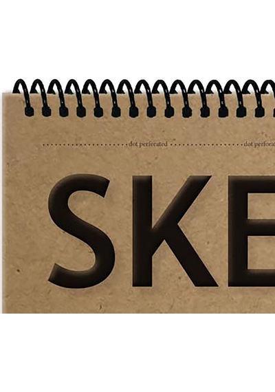 Kraft Kağıt A5 Eskiz Defteri 90 Gr. Spiralli 50 Yaprak Sketchbook