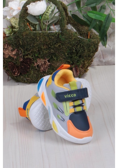 Vicco 346.b25k.227 Lamb Gri Işıklı Erkek Çocuk Ayakkabı Gri