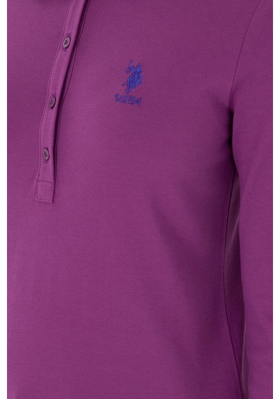 U.S. Polo Assn. Kadın Menekşe Basic Polo Yaka Sweatshirt 50297906-VR037
