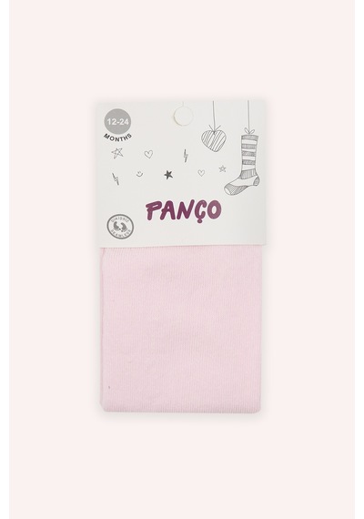 Panço Kız Bebek Pamuklu Pembe Külotlu Çorap