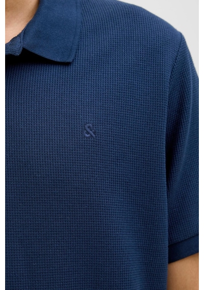 Jack & Jones Jjeaustın Erkek Kısa Kollu Polo Yaka Tişört Lacivert
