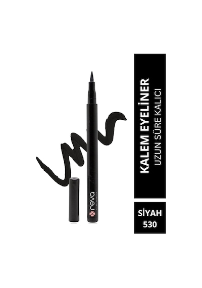 Siyah Göz Kalemi & Black Eyeliner No: 530 - Vegan & Temiz İçerikli Çok Renkli