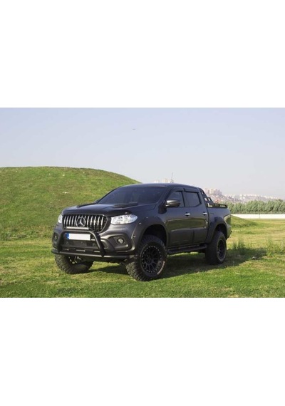 Mercedes X-class Off Road Ön Tampon Koruma Demiri Siyah Faceoff Black 2017+ Pst15