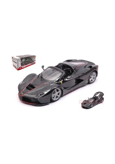 Burago Bu26022bk Ferrari La Ferrari Aperta Black 1: 24 Modellino Döküm Model