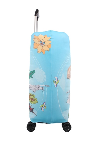 Bagacar Travel Büyük Orta Kabin Boy İçin 3 Lü Valiz Kılıfı Çok Renkli