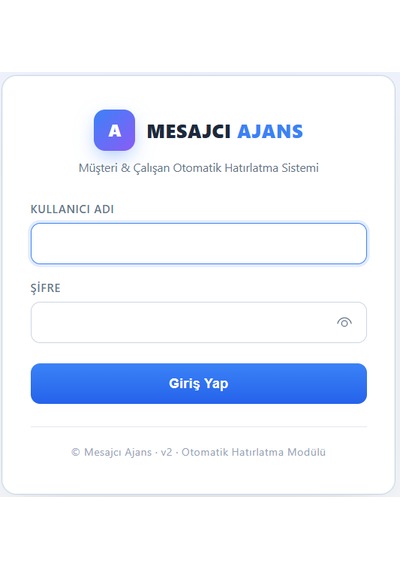 Mesajcı Ajans Müşteri Ve Çalışanlarınıza Otomatik E-posta Gönderim Modülü